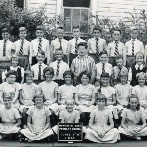 Class photo class 5-6 – 1963