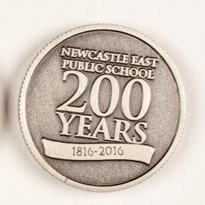 NEPS 200th anniversary medallion front and back