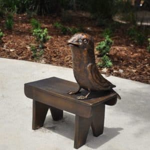 Tawny frogmouth sculpture